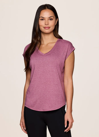 RBX Purple Solid Activewear Tops for Women for sale