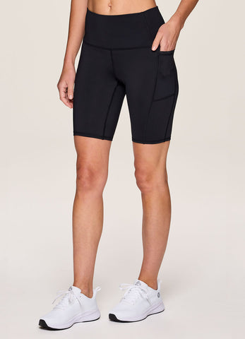 RBX Active Women's Workout Running Shorts with Attached Bike Short